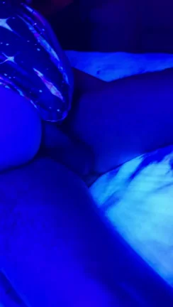 Blacklight Slutwife Glows & Drips at Neon Orgy Bash