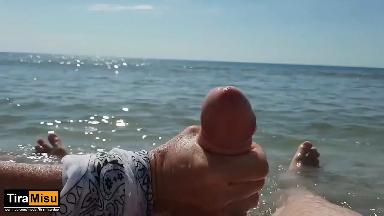 Lie Back & Gawk at My Fat Cock by the Sea! 🍆🌊