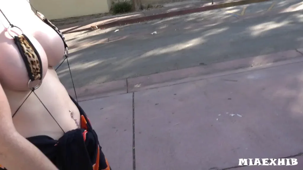 Beach Slut's Micro Bikini Flash & Strut Home