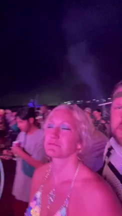 Hubby fingering me mid set while "raving" really hard at Imagine! Don't mind the rave face!
