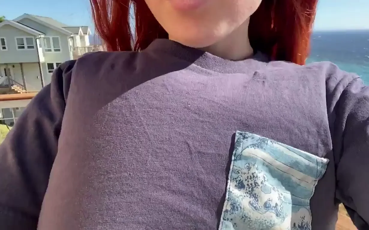 Bras are useless with a view like this