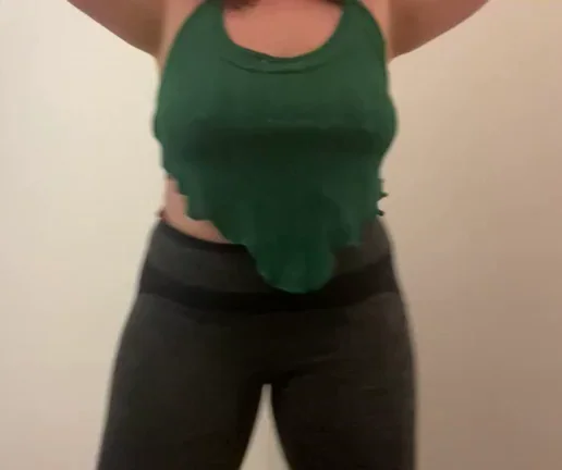 Summer Slut Vibes: Teasing My Massive Tits in New Green Top 😏🍉💦