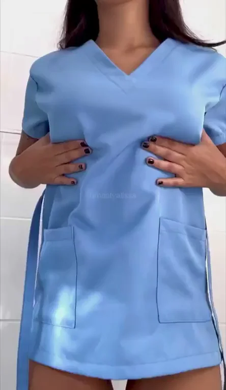 petite nurse ready for your exam [gif]