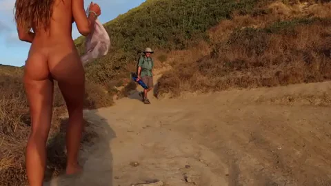I walked back from the beach completely naked