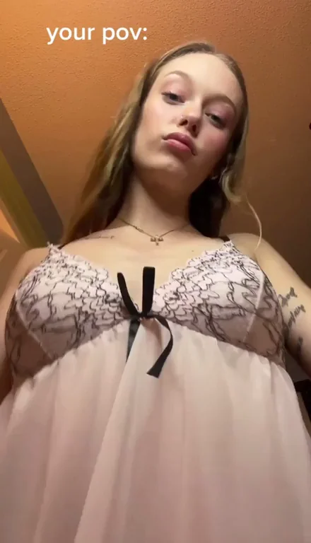 Touch my boobies for good luck