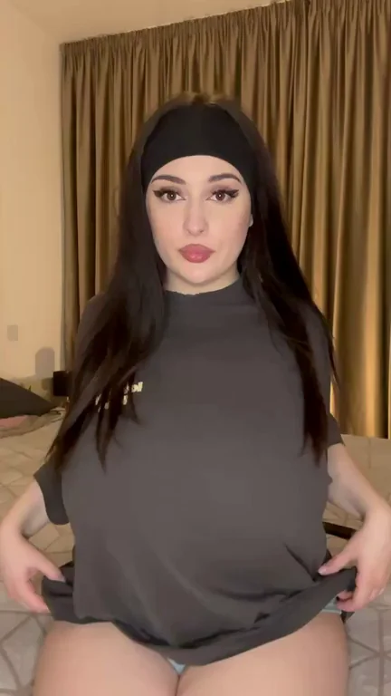 Curvy Babe's Massive Tits Tease 😈 Hope I Make You Jerk at Work! 💦