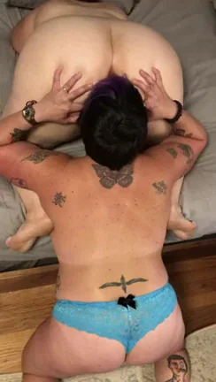 First time with another woman, hubby enjoyed the show!