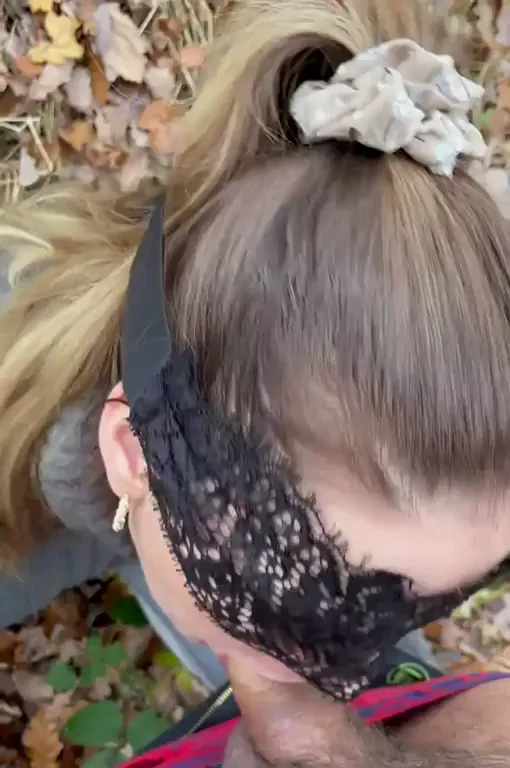 sucking him off in a crowded park