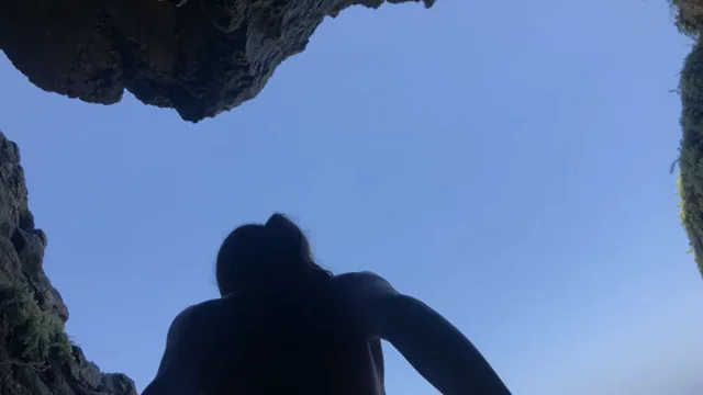🌊 Cave Cliff Fuck Facing the Wild Sea 🏖️💦