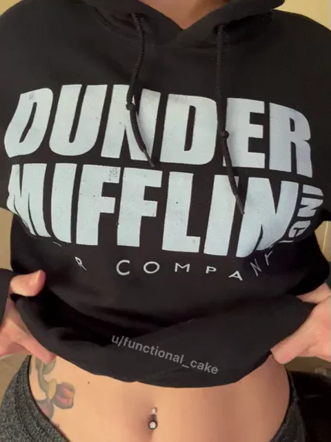 🔥 Latina Redhead's Epic Titty Drop in Dunder Mifflin Hoodie 😈