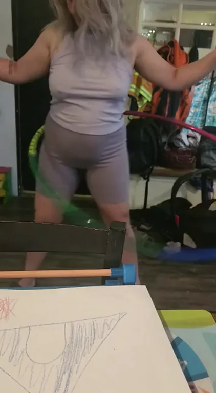 I can teach you how to hula hoop [drop]