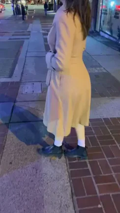 Was able to sneak a fully naked flash on a busy city night [GIF]