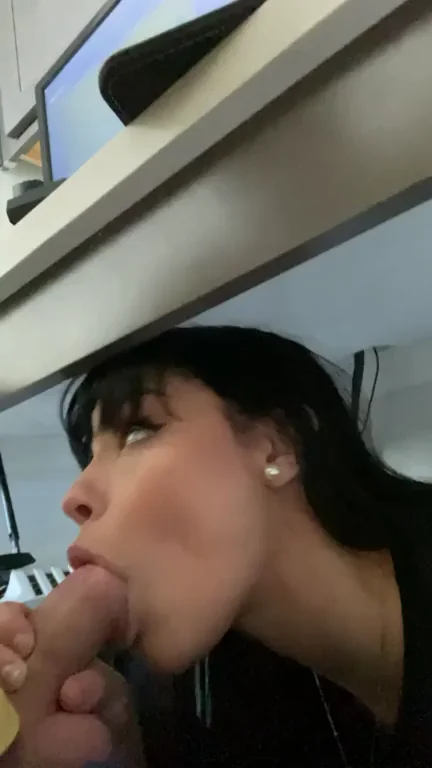 Desk Slut Relieves Boss's Stress with Throbbing Cock Worship