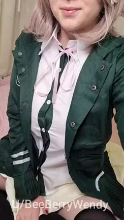 🔥 Chiaki Nanami Cosplay Tease - Nerdy Gamer Girl Gets Naughty 😈 [F]