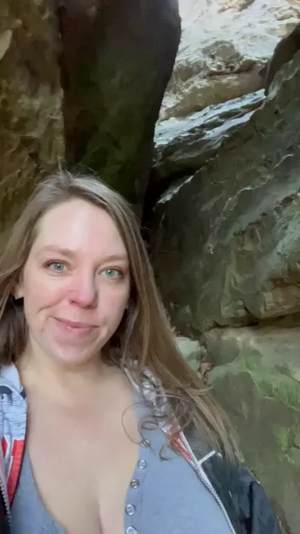 Trail Tease: Voices Echoing Make My Huge Tits Bounce Harder! 🔥😈 [GIF]