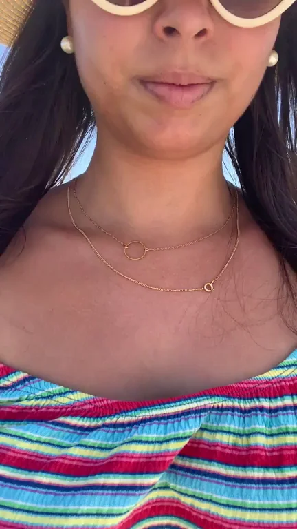 Proud to Flaunt: Slutty Sunhat Babe's Nipple Slip Tease on the Pier