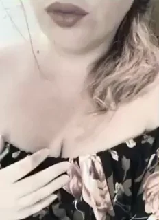 Curvy Blonde Tease: Got Cream for My Cleavage?