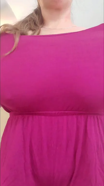 I think that this wrinkly romper did a good job at hiding how huge they are, do you?