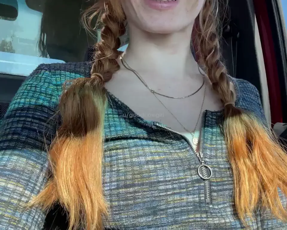 Parking Lot Tease: Flash My Perky Little Tits Before Shopping 😘🍒