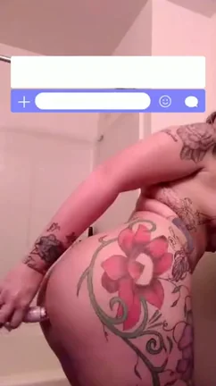 Tattooed Slut Teases Anal Plug 🍑🔥