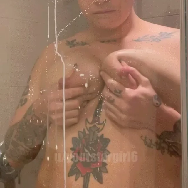 I was so engorged in the shower, I just had to milk myself