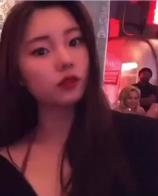 Cute Asian Babe JK251 Teases Tits in Red Room Glow 🔥🍒