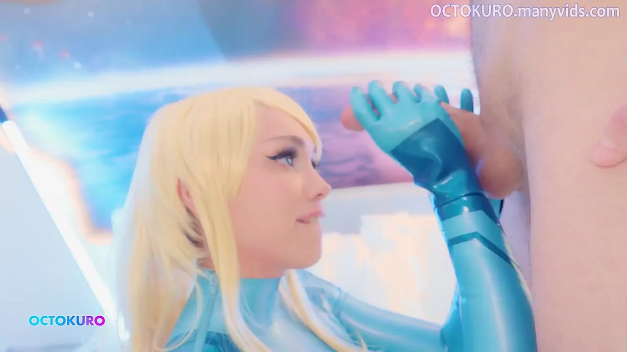 Octokuro as Samus Aran Sucking Cock in Shiny Blue Zerostuit 😘💦🔵