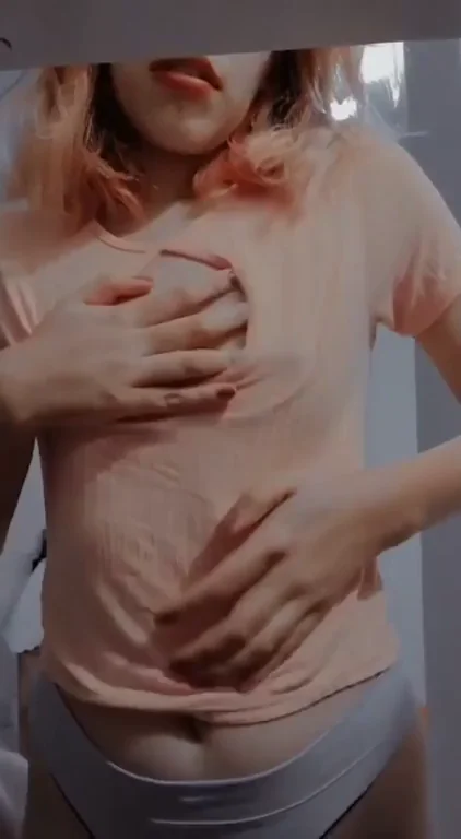 Super Horny Stoner Babe Teasing Her Tits & Pussy 😈💨