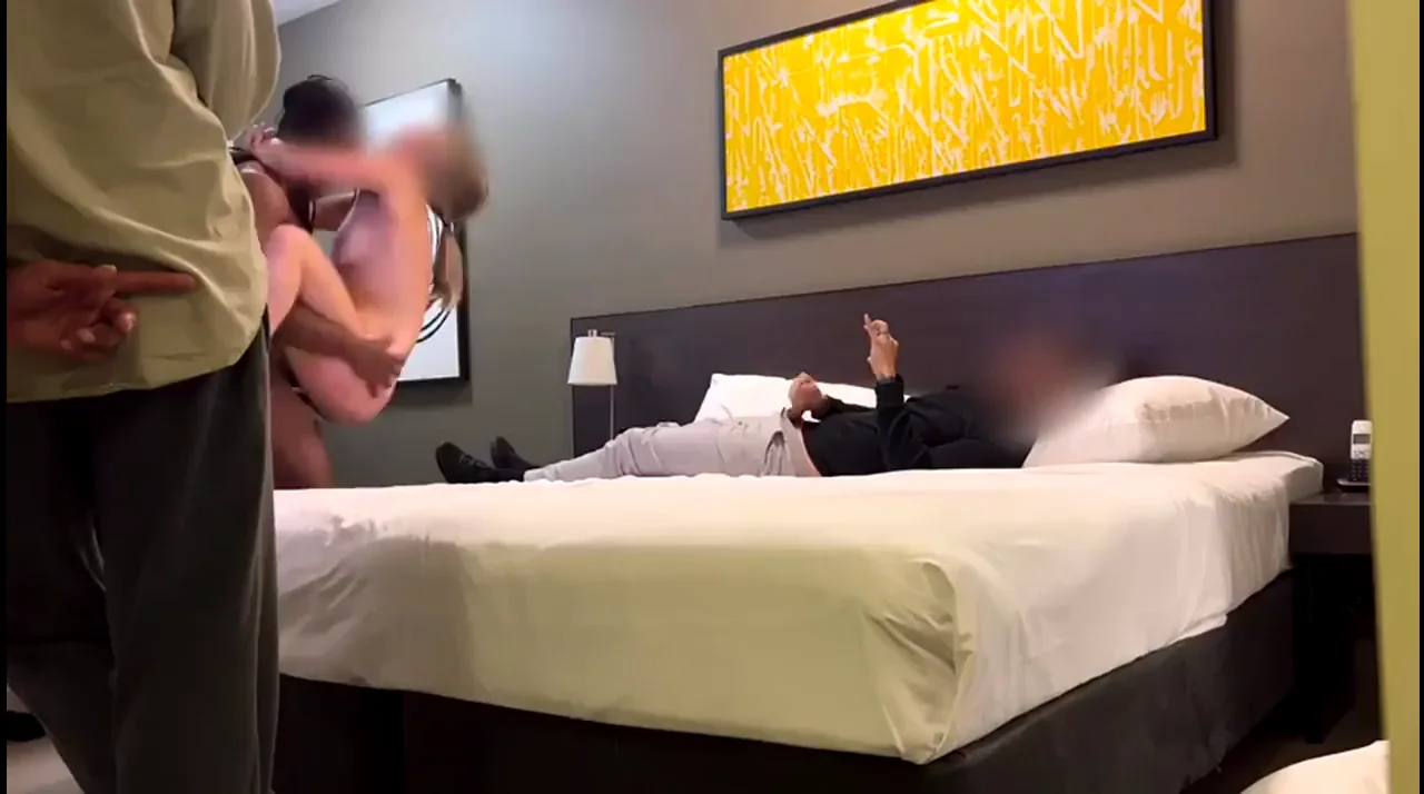 Putting on a show for my hubby and the other guy who was about to fuck me!
