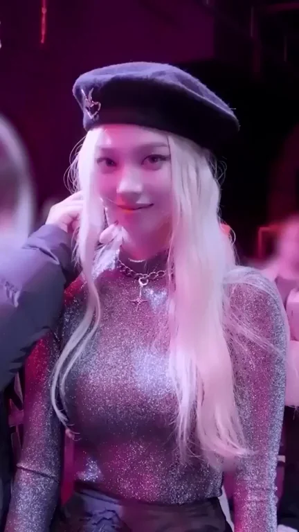 🔥 Karina's Shiny Tits Tease in Beret 😍💦