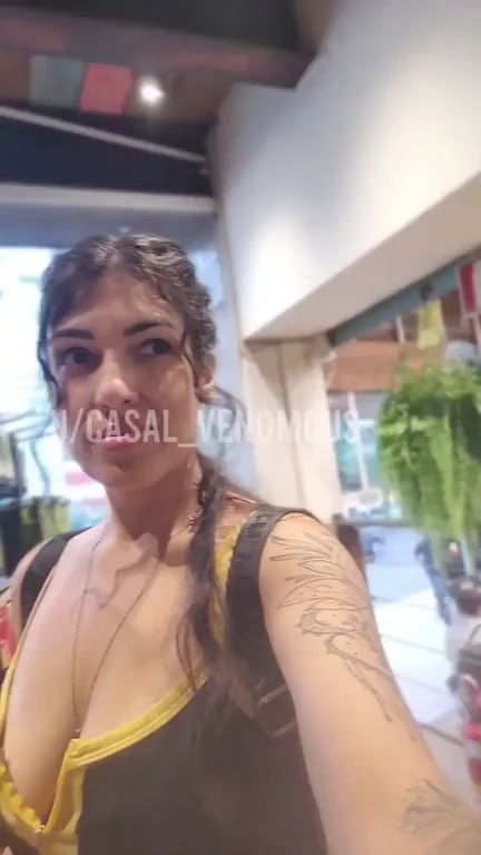 Daredevil Slut Flashes Massive Tits in Public Grocery Dare