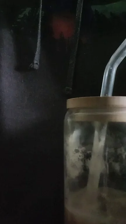 Coffee and titty reveal