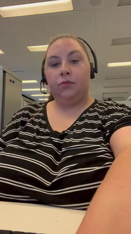 BBW Office Slut Flashes Massive Tits at Work 😈💦