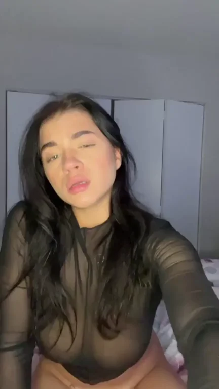 Chillin' in Your Bedroom in My See-Thru Tease 😏🔥