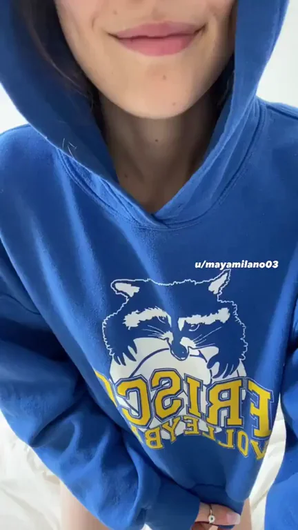 19F Hoodie Tease: Yes or No to These Perky Teen Tits?