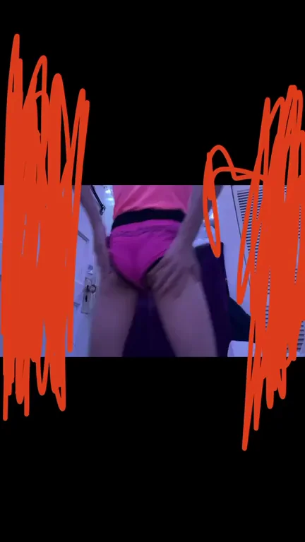 Trans Slut Begs for Daddy's Thick Cock in Pink Thong Tease