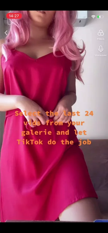 Neon Pink Slut Romantizes Her Hoe Life in TikTok Tease
