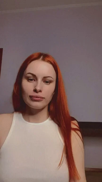 Fiery Redhead's See-Thru Tease: Trust the Throbbing Journey 🌿