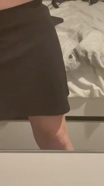 Peek Under My Short Skirt for a Big Dick Surprise! 🍆😈