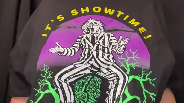 It's showtime! Slow mo titty drop