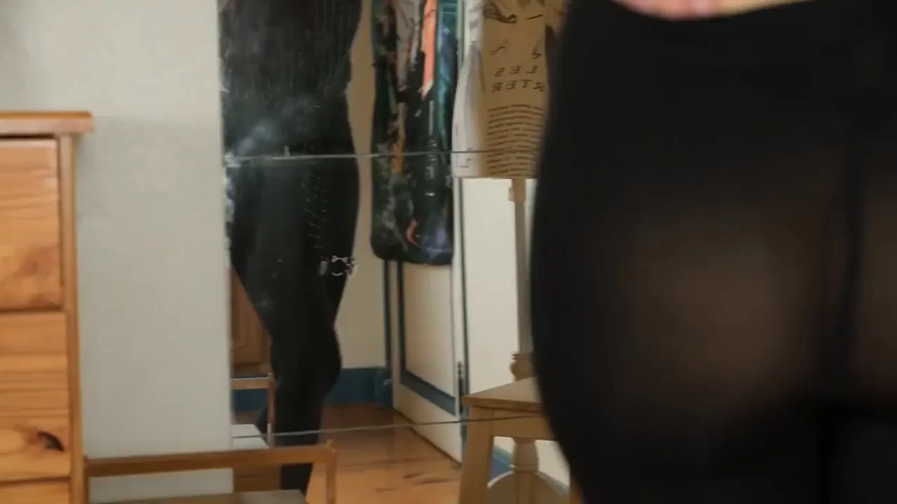 My ass looks so fine in pantyhose, so does it with nothing at all