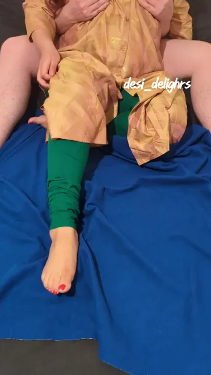 Desi MILF Teases White Boy's Cock 🍆 Before He Gropes Her Massive Tits & Strips Her Bare 🔥