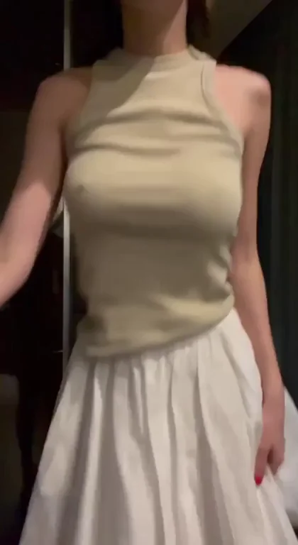 Hot Roomie Teases Her Perky Titties 😘🍈🍈