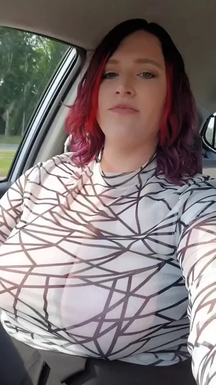Sometimes I just pop my tits out on a long drive