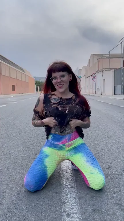 Inked titty drop
