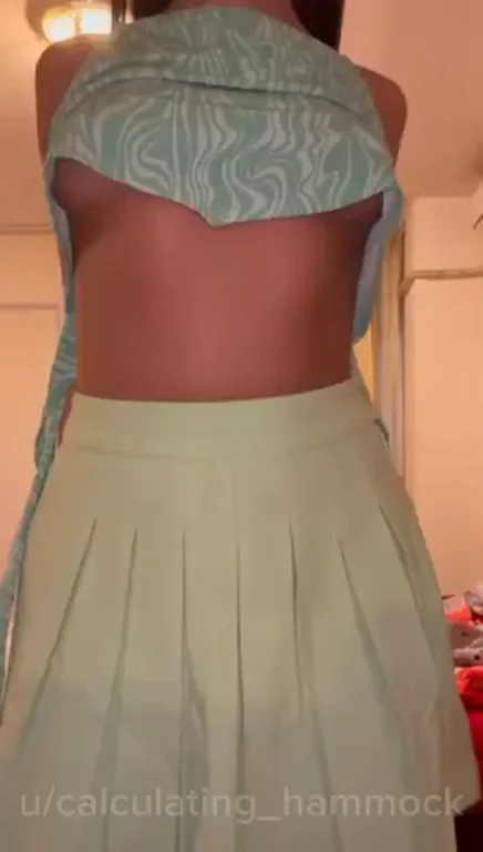 🔥 Fuckdoll Teases with Massive Bouncing Tits & Skirt 😈