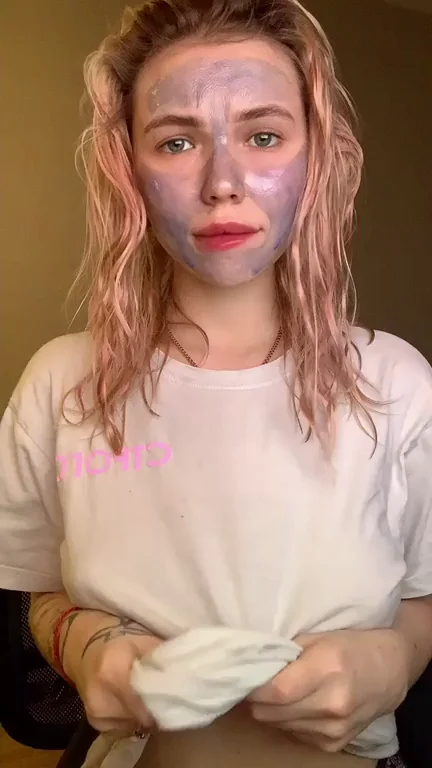 Lavender Mask Slut's Epic Negligee Titty Drop Reveal 😍💦