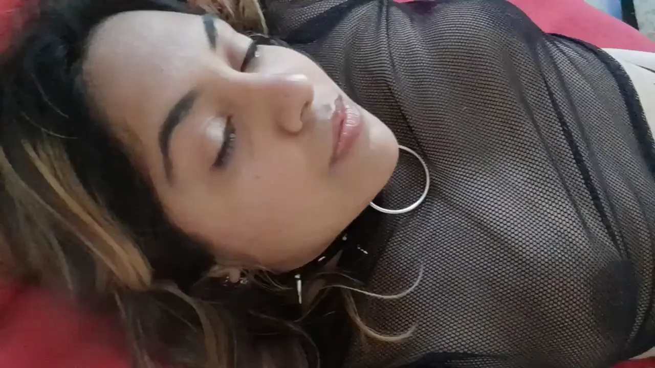 Naughty Evil Slut Wants Rough Play in Tight Collar