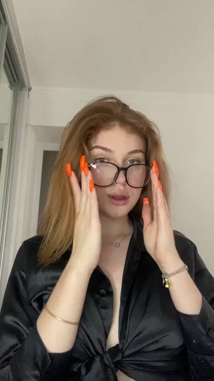 Petite Glasses Slut Begs: Touch My Tits Everywhere 😈🔥