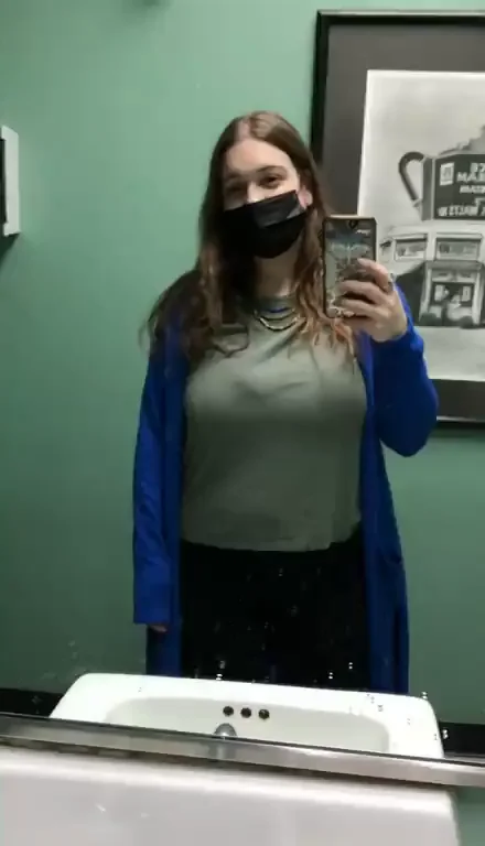 Work Bathroom Titty Drop Magic 💦🔥 [OC]